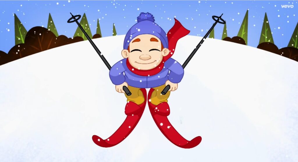 Obrazek dziecka na nartach