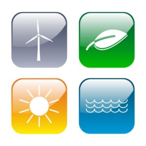 Erneuerbare Energie icons